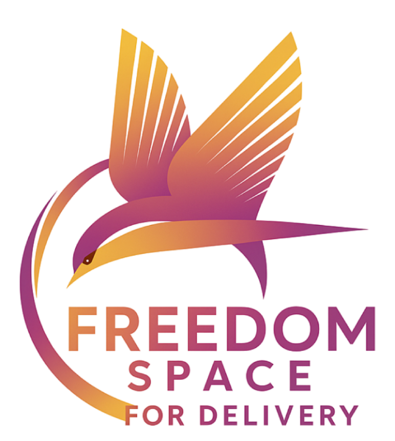 شعار FREEDOM SPACE DELIVERY